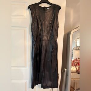 Antonio Melani Belted Leather Dress size 12